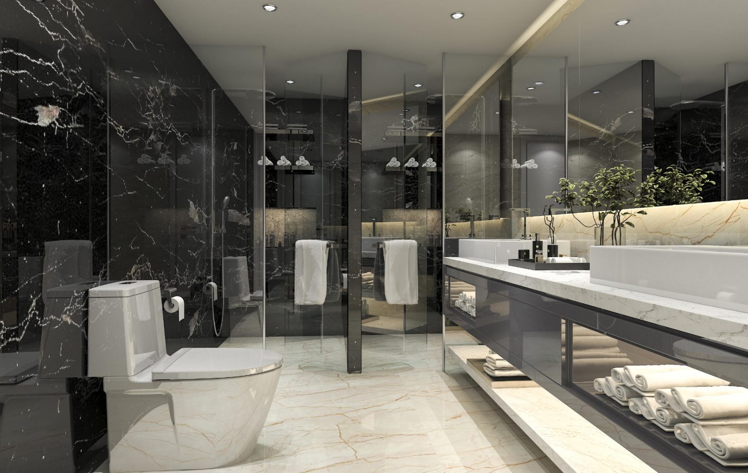 Modern bathroom installation